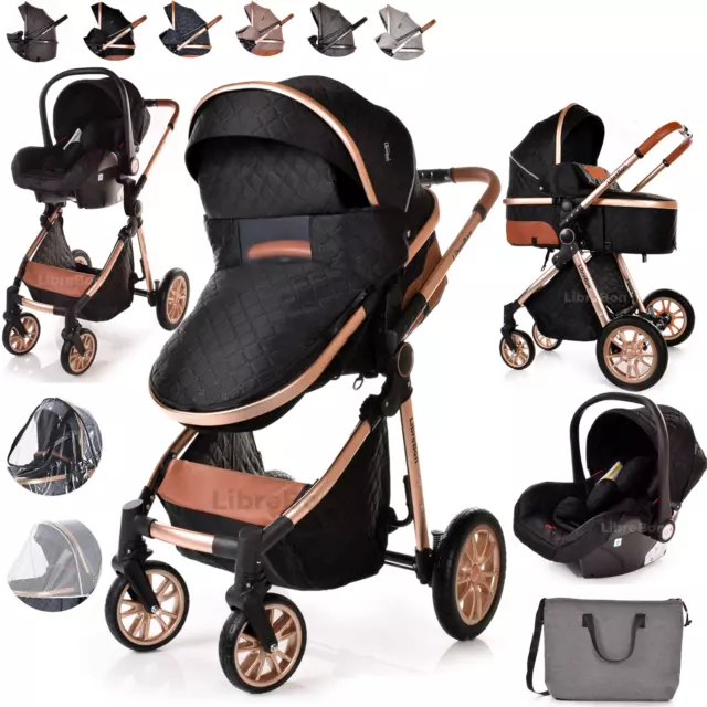 Baby Buggy Pram Car Seat 3 in 1 Travel System Pushchair Stroller Newborn