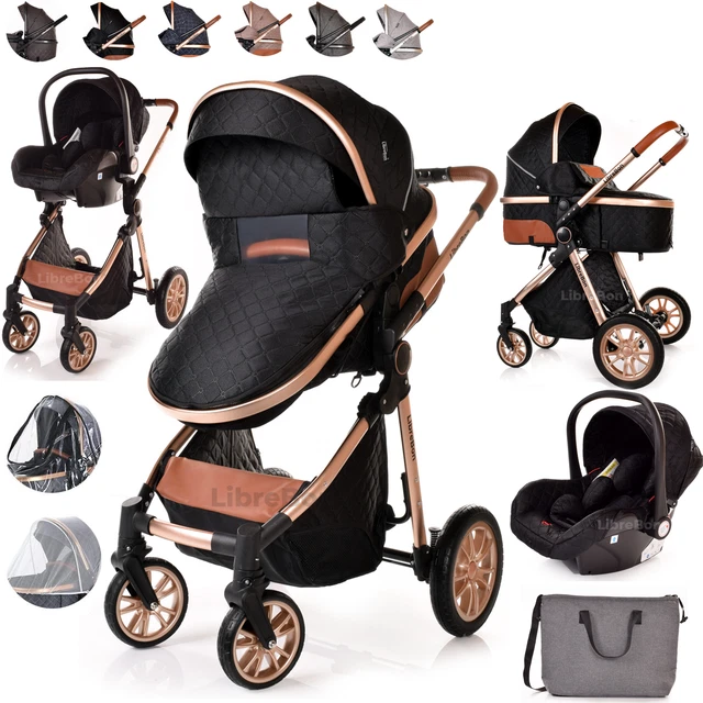 Baby Buggy Pram Car Seat 3 in 1 Travel System Pushchair Stroller Newborn