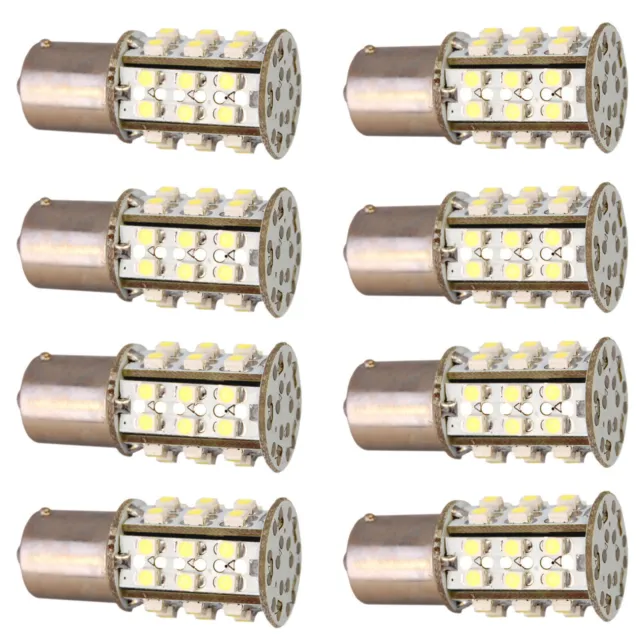 Paquete de 8 bombillas HQRP 1,7 W BA15s 30 LED para coche camión Rv 93 1141...