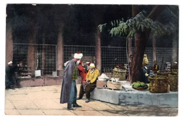 Türkei 1909 AK vor der Moschee Top Hane (AA4324