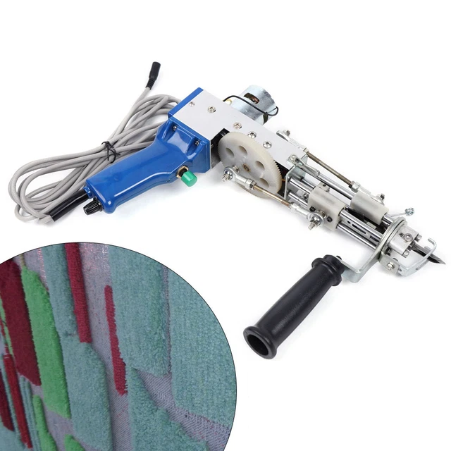 Teppich Tufting Gun Elektrische Teppichwebmaschine Hochgeschwindigkeits 220V DE