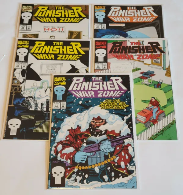 Punisher War Zone  # 11,12,13,14,15   (Marvel 1993)  Very Fine