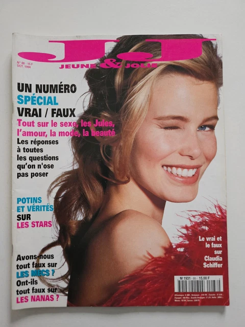 MAGAZINE MODE FASHION JEUNE ET JOLIE #88 octobre 1994 cover