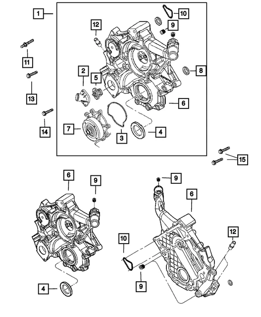 Genuine Mopar Thermostat Housing 53020887AD
