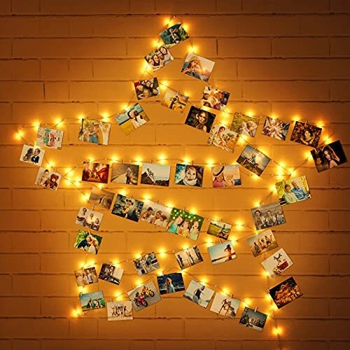 Uping Guirlande Photo LED Guirlande Lumineuse Photo Interieur Chambre avec Cl...
