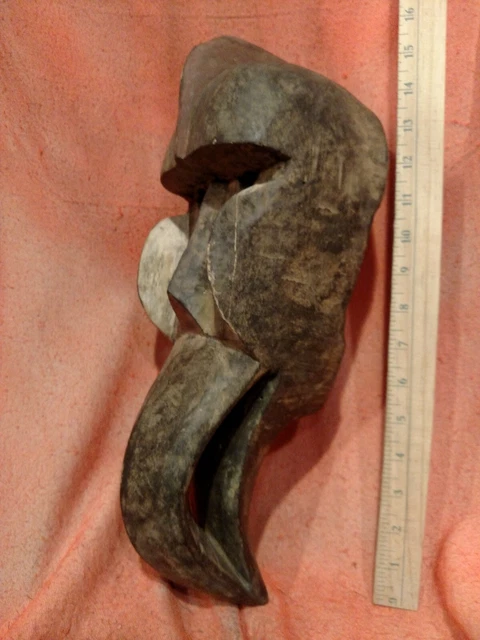 Dan Mask with Prominent Beaked Mouth — Authentic Carved Wood African Art