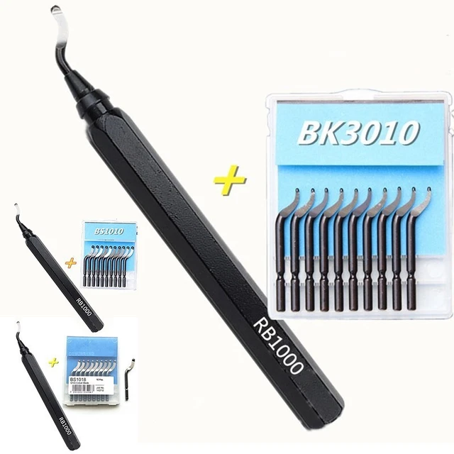 Accessori 1 Metallo Taglio Maniglia 10 Lame Sbavatura Kit Durevole Utile