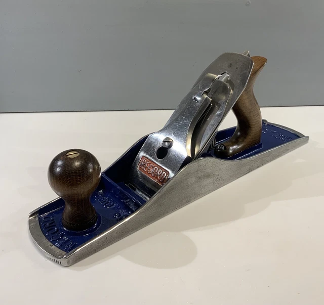 VINTAGE RECORD  No 5 1/2  PLANE WITH BEECH HANDLES MADE IN ENGLAND