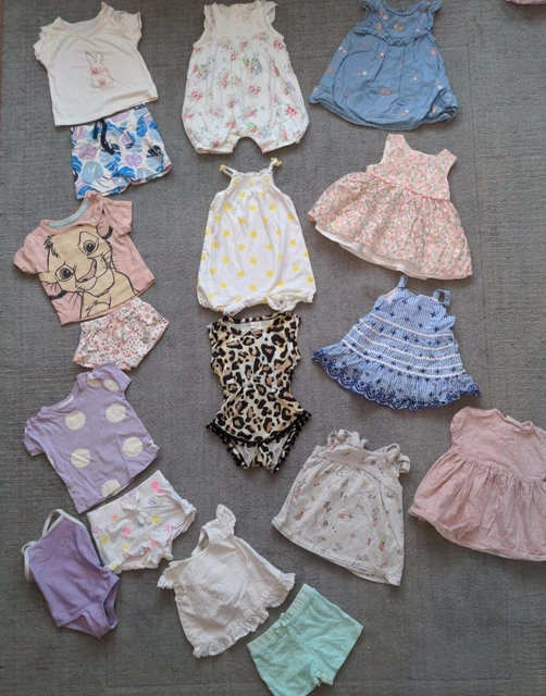 Massive bundle baby girls 0-3 months clothes spring summer holiday mix match
