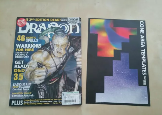 Dragon Magazine Rivista D&D Dungeons N. 304 + Inserto