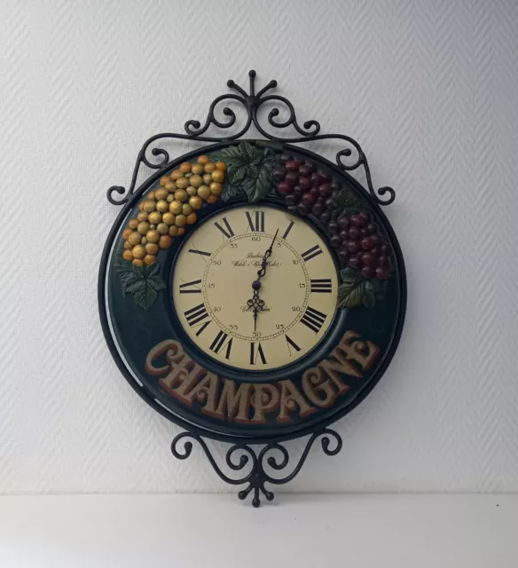 Tableau Pendule "COUNTRY CORNER" CHAMPAGNE