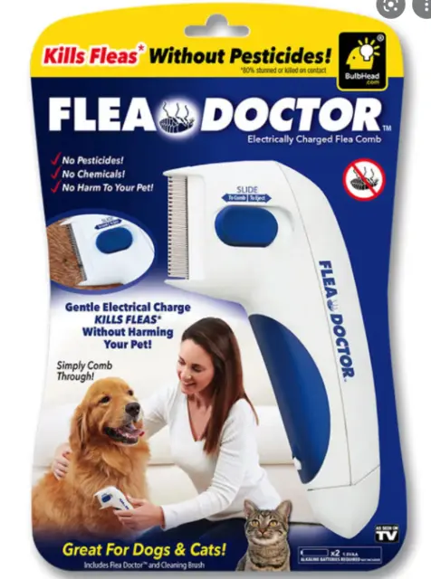 Flea Doctor Electronic Flea Comb for Dogs & Cats