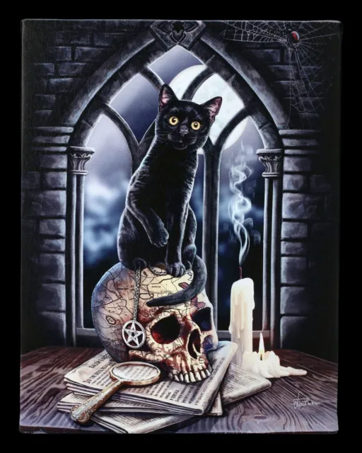 Kleine Leinwand mit Katze - Salem - Lisa Parker Wanddeko Poster Wandbild
