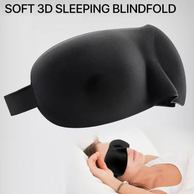 Travel Sleep Eye Mask Soft 3D Memory Foam Padded Shade Cover Sleeping Blindfold