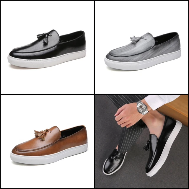 MOCASSINS HOMME MARRON noir gris a enfiler confortable mode bureau