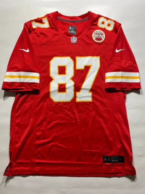 Kansas City Chiefs #87 Travis Kelce Nike NFL Game Jersey - Mens Medium