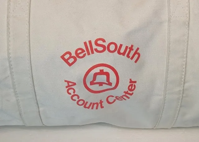 VINTAGE BELLSOUTH HEAVY DUTY CANVAS TOTE Duffel Bag Usa Bell South Baby ...