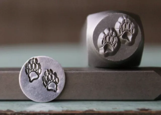 Estampilla de diseño punzón de metal con garras o patas de oso de 10 mm SGCH-114