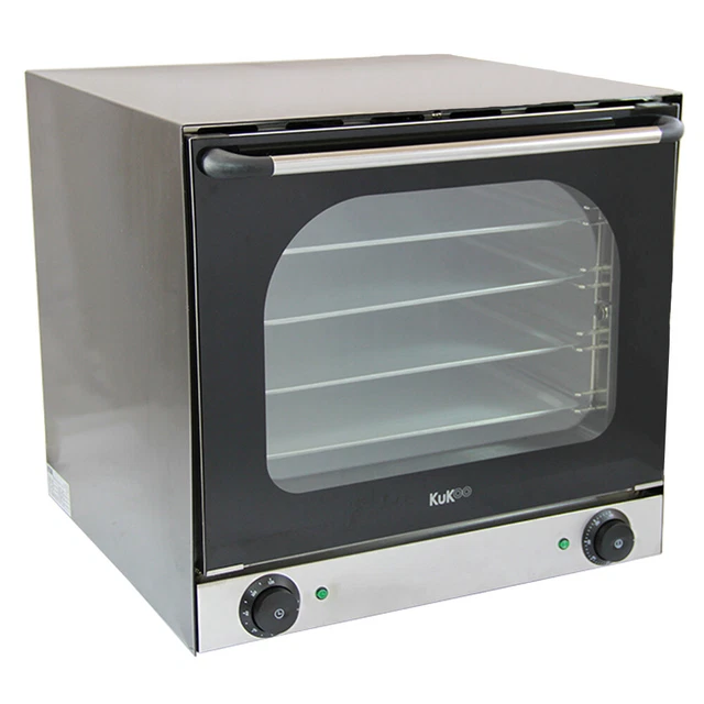 Four à Convection Professionel Double Ventilation Combiné 4 Plaques Cuisson 60cm