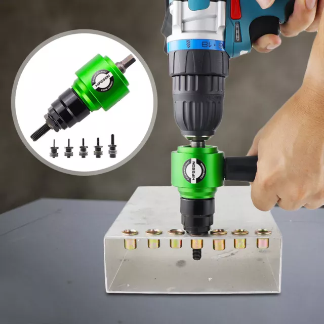 Electric Rivet Gun Self-Lock Rivet Nut Gun Hand Wrench Accessories