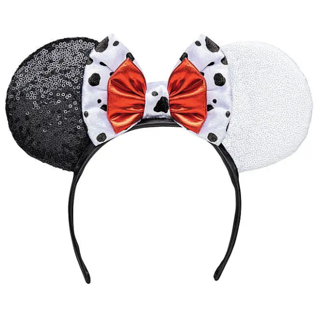 Disney Villains "Cruella de Ville from 101 Dalmatians" Girls Head Band /Ears-new