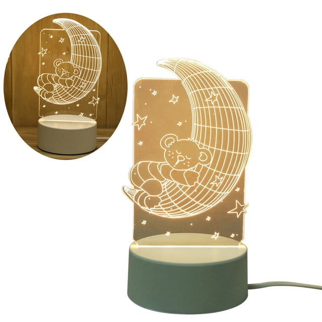Luce Capezzale Lampade Camera da Letto LED Notte USB Caricabile Cartone Cartoni Cartoni Cartoni Cartoni Cartoni Cartoni Cartoni Cartoni