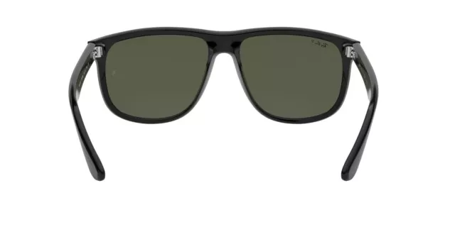 Ray-Ban Highstreet Gloss Black Polarized Green 60 mm Sunglasses RB4147 601/58 60 3