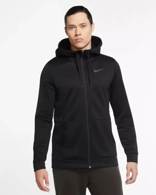 New Men’s Nike Therma-Fit Full-Zip Training Hoodie Sweatshirt! Black $68 Retail