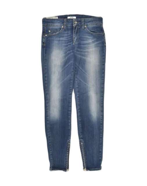 LIU JO Womens Tapered Jeans W28 L29 Blue Cotton AB79