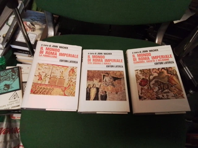 IL MONDO DI ROMA IMPERIALE-JOHN WACHER- ED LATERZA 1989, 3 VOLL., 6o23