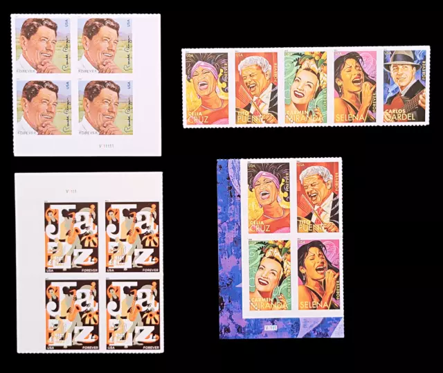 2011 Choice of Plate Blocks 4494 4499 & 4503! MNH US Stamps! Jazz Latin Music!
