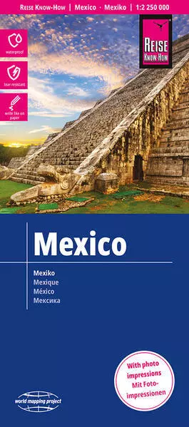 Reise Know-How Landkarte Mexiko / Mexico (1:2.250.000) | englisch