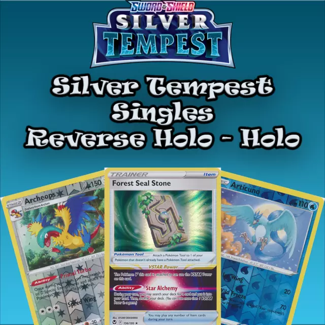 Pokemon TCG Sword & Shield: Choose Your Card Silver Tempest NM Holo - Rev Holo