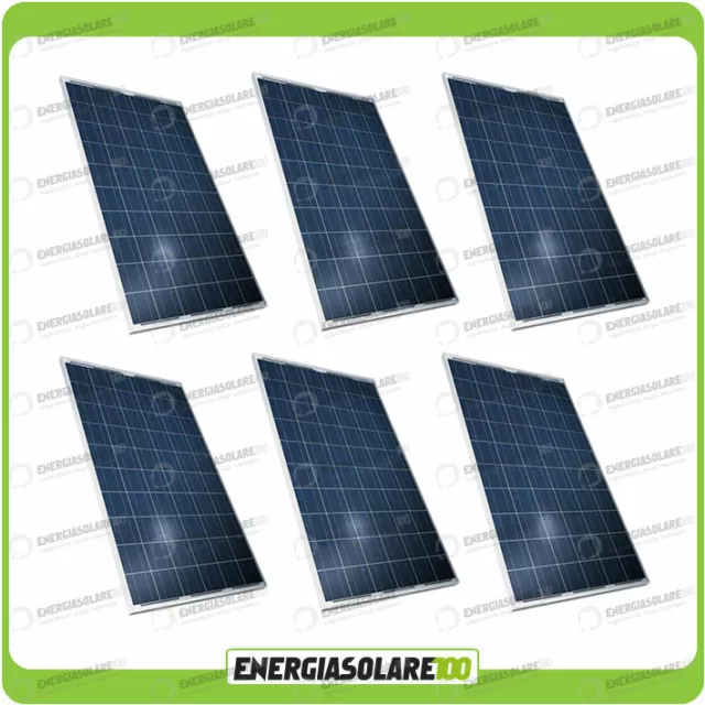 Stock 6 Panneaux solaires photovoltaïques  200W 12V polycristallins Bateau à cab