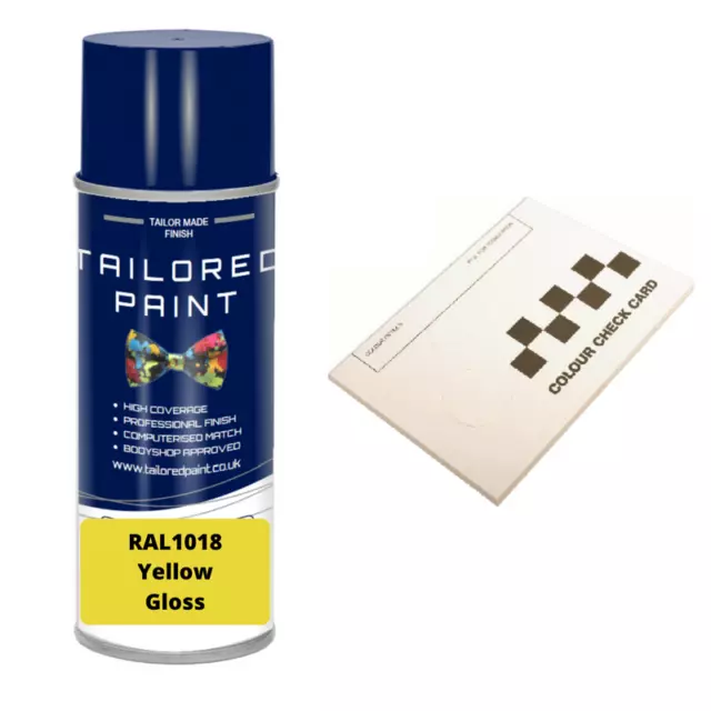 RAL1018 YELLOW Gloss Aerosol Paint Outdoor Indoor Metal Wood Furniture