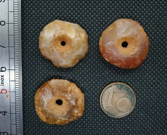 Lot De Perles Anciennes En Verre Brunet (vers 1900) - Type Yeux De Poupées - Fabriqué En France