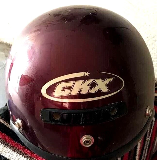 W/ VISOR CKX Motorcycle Helmet VG-500 Size L Leather Neck Shield Bike Helmet