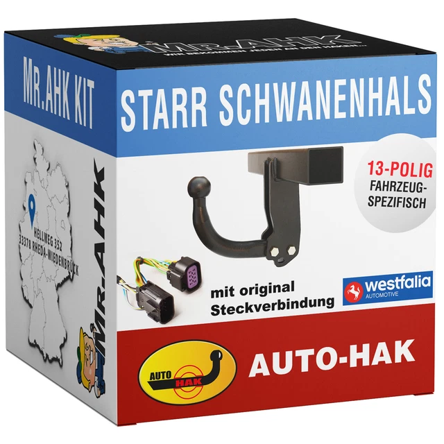 Gancio di traino AutoHak rigido per Mercedes Classe A 97-04 con 13 poli speciale