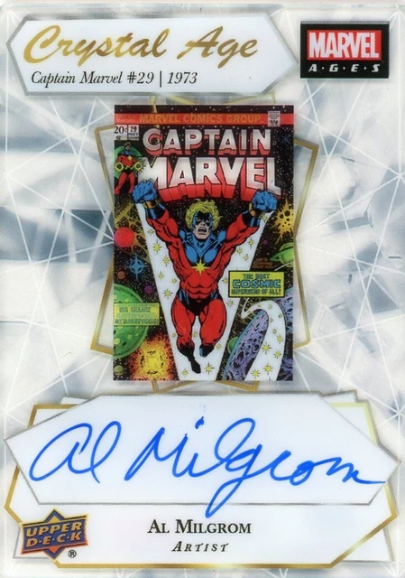 UD Marvel Ages - Crystal Age Epack Achievement Al Milgrom Captain Marvel /5*