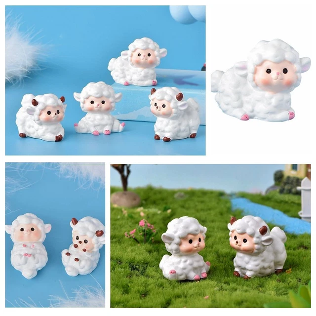 Ornament Micro Landscape Miniature Dairy Sheep Sheep Figurines Animal Model