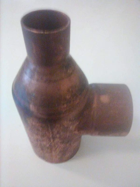 Copper 2.5" x 1" x 2" sweat reducing tee