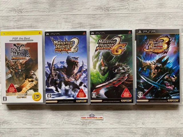 SONY PSP Monster Hunter Portable 1 & 2nd  & 2nd G & 3rd Set  from Japan