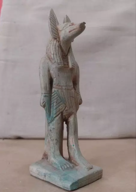 Anubis Handmade Statue Ancient Egyptian  Antique Carved Stone  Bazareg