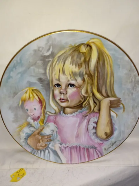 VINTAGE 1976 CH Field Haviland Limoges France. "Pinky and the Baby" Decor Plate 