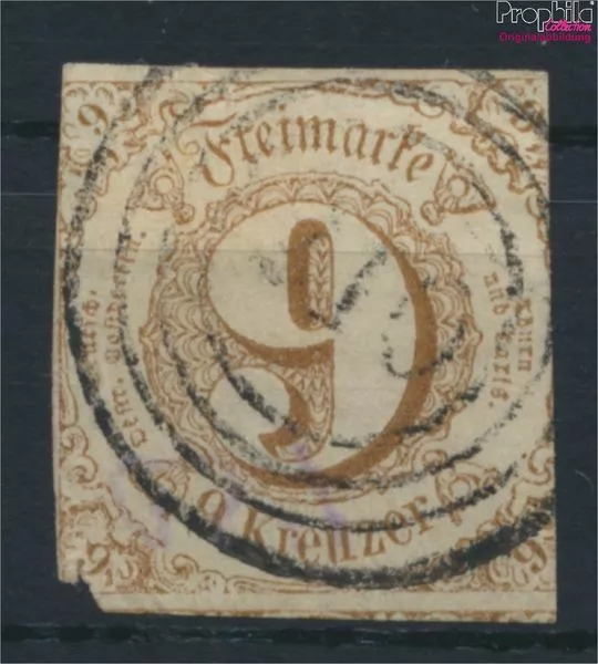 Briefmarken Thurn und Taxis 1862 Mi 34I fein (B-Qualität) s über dem s in (94969