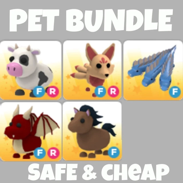ADOPT ME PET Bundle Cow Horse Dragon Hydra Kitsune FLY