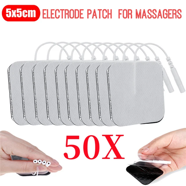20er-Set TENS-Elektroden-Pads – Wiederverwendbar, Latexfrei, Hydrogel-Kleber, 78x42 Mm, Für Elektrotherapie, Nacken, Rücken, Knie, Kompatibel Mit TENS-Geräten