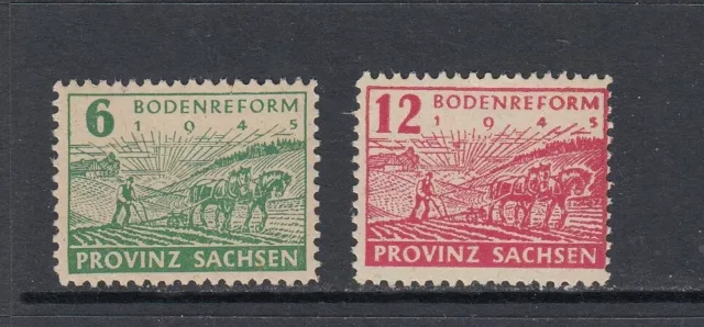 SBZ - Provinz Sachsen - Michel-Nr. 85-86 A ** postfrisch - Bodenreform
