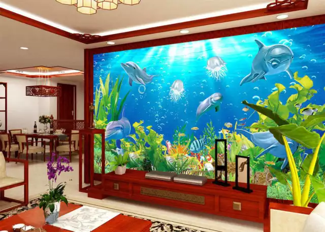 Master Of Sea Animal 3D Full Wall Mural Photo Wallpaper Printing Home Kids Decor