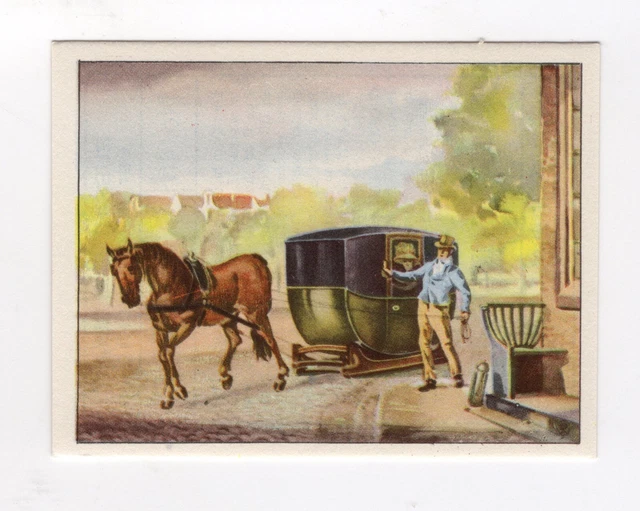 Transportation Trade Card (Horse drawn). #46 Carriage on sled skiis